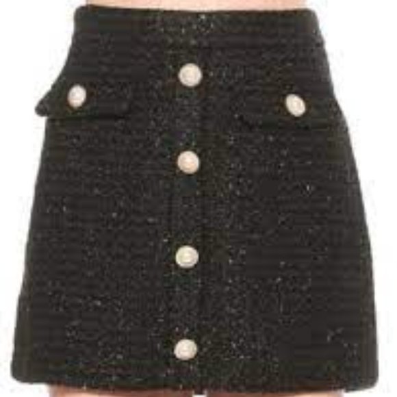 Alexia Admor Dresses & Skirts - COPY - Alexia Ardmor  Womens Wrenley Tweed Mini Skirt, Size 8, Black